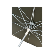Work umbrella | type 'Standard' | Umbrella dimensions: 3000 mm | Colour: white, made of PVC